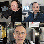 Collaborateurs d'Infotrafic en télétravail et en transports pour le Challenge Mobilité