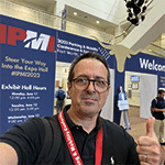 Membre de l'équipe Infotraffic au salon IPMI 2023 aux États-Unis