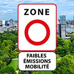 Panneau Zone à faibles émissions mobilité (ZFE-m)