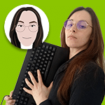 Annaïk, nouvelle responsable de production, et son avatar illustré