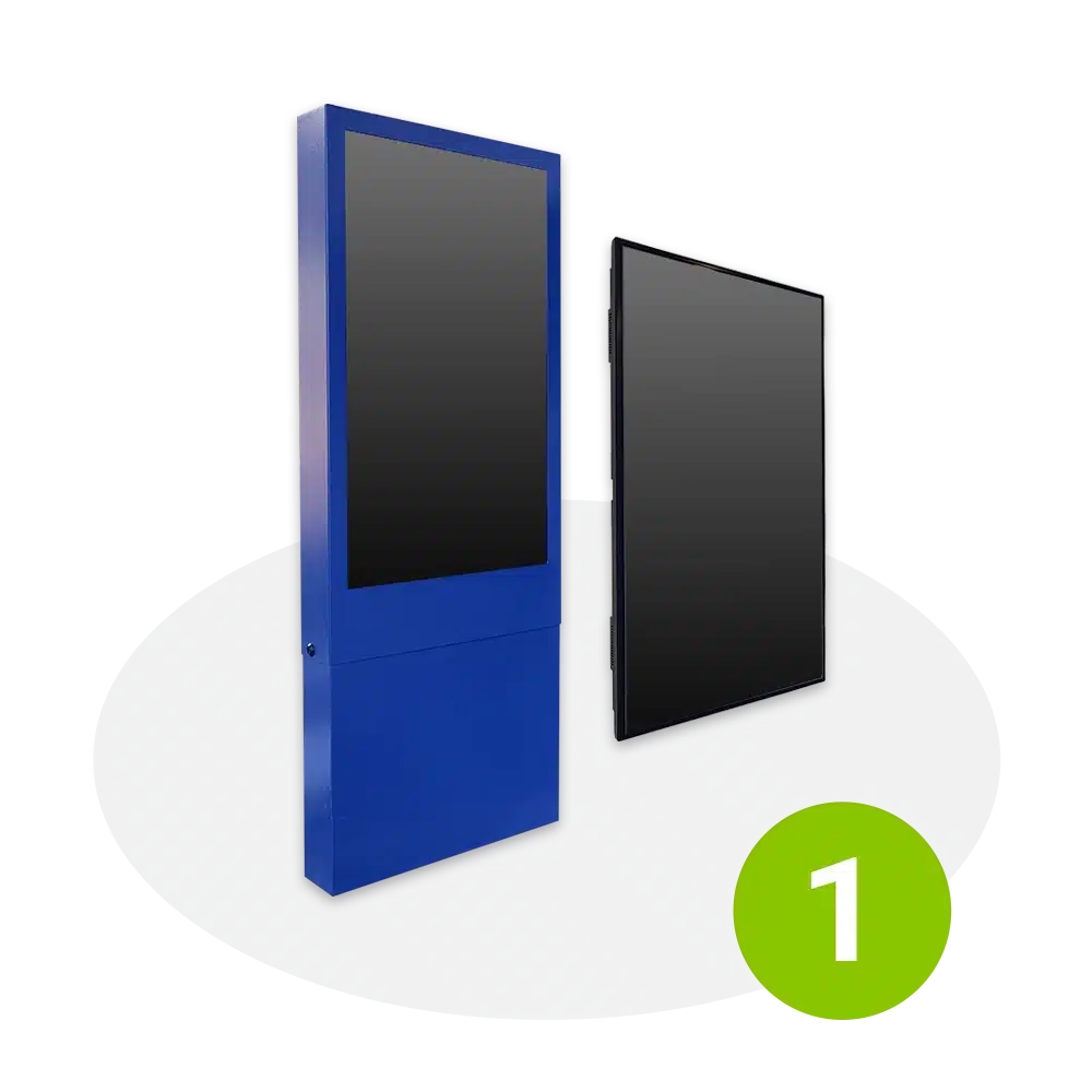Totem vidéo et écran d'affichage dynamique Infotrafic